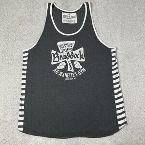 Roots Of Fight Shirt Mens 3XL Gray Tank Top James Braddock Clover Boxing Gym